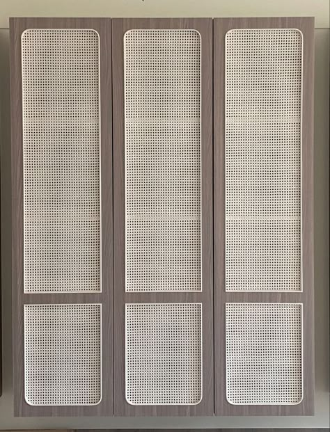 Wardrobe Shutter Design, Wardrobe Shutters, Rattan Cabinet, Wardrobe Design Modern, Shutter Designs, Shoe Room, Wardrobe Door Designs, Wardrobe Interior, Cane Furniture