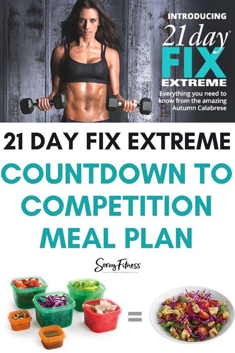 Simplify meal prep with this easy Countdown to Competition 21 Day Fix Extreme Meal Plan! It's around Plan A and 1200-1400 calories per day. P90x Meal Plan, 1400 Calorie Meal Plan, 21 Day Fix Workouts, Macro Meal Plan, Beachbody Programs, 21 Day Fix Meal Plan, 21 Day Fix Extreme, Calories Per Day, 21 Day Fix Meals