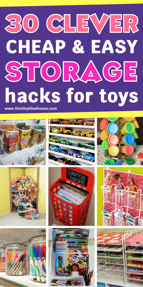 Toy Organization Ideas, Lego Storage Solutions, Coloring Book Storage, Pool Toy Storage, Outdoor Toy Storage, Organize Kids, Toy Room Organization, Minimalist Bullet Journal, Toy Car Storage