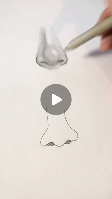 Shane Burke on Instagram: "How to draw a nose the easy way! 

#drawingtutorial #drawinglesson #sketching #drawingtips #drawingforbeginners #noses" How To Draw A Realistic Nose, Realistic Nose Drawing, How To Draw Noses, Nose Drawing Tutorial, Nose Sketch, How To Draw Nose, How To Draw A Nose, Draw A Nose, Tiny Steps