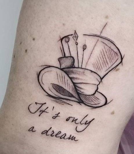 Alice In Wonderland Tattoo Sleeve, Mad Hatter Tattoo, Queen Of Hearts Tattoo, Coraline Tattoo, Tea Tattoo, Disney Sleeve Tattoos, Alice And Wonderland Tattoos, Name Tattoos For Moms, Pumpkin Tattoo