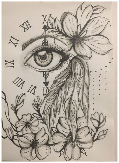 Eye Drawing Creative, Eye With Flowers Drawing, Meaningful Eye Drawings, Eye With Flowers Tattoo, Unique Drawing Ideas Creative, Detailed Drawings Pencil, Eye Flower Drawing, Inspirational Drawings With Meaning, Beautiful Drawings With Meaning