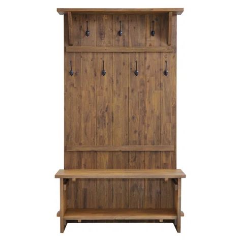 Sand & Stable Allan Hall Tree with Bench and Shoe Storage | Wayfair Rustic Hall Tree, Tree Hall, Rustic Hall Trees, Hall Tree Storage Bench, Hall Tree Bench, Tree Bed, Entryway Mudroom, Bean Bag Chair Kids, Playroom Furniture