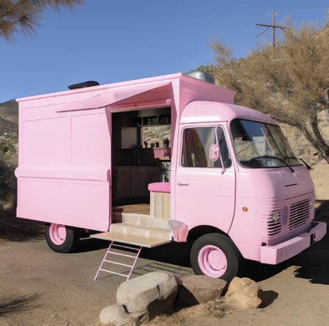 Pink Van Life, Minivan Conversion, Foodtrucks Ideas, Shasta Trailer, Storing Baby Clothes, Mobile Nails, Tiny Home On Wheels, Van Conversion Interior, Home Nail Salon