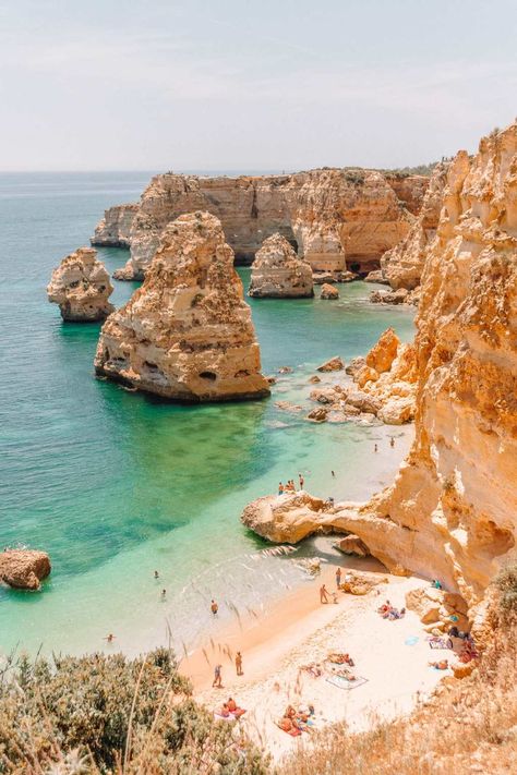 16 Very Best Places In The Algarve To Visit - Hand Luggage Only - Travel, Food & Photography Blog Best Places In Portugal, Backpacking Spain, Portugal Beach, Portugal Vacation, Places In Portugal, Spain Culture, Portugal Travel Guide, Beach Haven, Spain Holidays