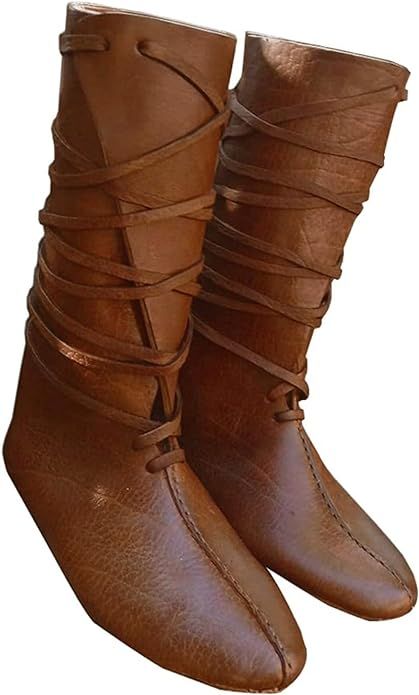 Amazon.com: Syktkmx Mens Renaissance Medieval Cosplay Halloween Boots Faux Leather Mid Calf Lace Up Vintage Stage Pirate Viking Tied Shoes : Clothing, Shoes & Jewelry. Prepare for Halloween. Jamie Frazer Outlander, Legend of the Seeker, Highlander. As an Amazon associate, I earn from qualifying purchases. Halloween Boots, Medieval Cosplay, Halloween Shoes, Leather Motorcycle Boots, Knight Boots, Cosplay Boots, Medieval Costume, Cosplay Halloween, Motorcycle Boots