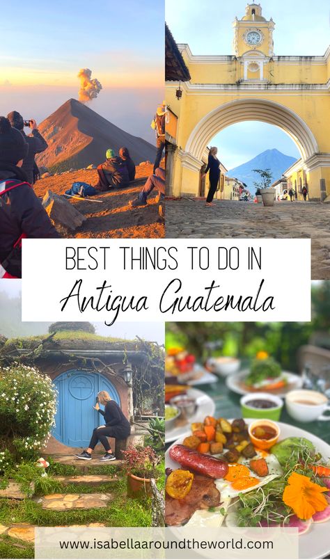 There are many amazing things to do in and around Antigua, Guatemala! In this blog post, I am sharing my favorite ones that you should not miss when visiting Antigua! Things To Do In Antigua Guatemala, Guatemala City Things To Do, Guatemala Trip, Things To Do In Antigua, Belize Travel Guide, Travel Tricks, Latin America Travel, Guatemala Travel, Cruise Excursions