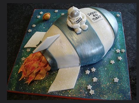 Spaceship Cake, Rocket Ship Cakes, Astronaut Cake, Alien Cake, Rocket Cake, Rocket Party, Astronaut Party, Astronaut Birthday, Outer Space Party