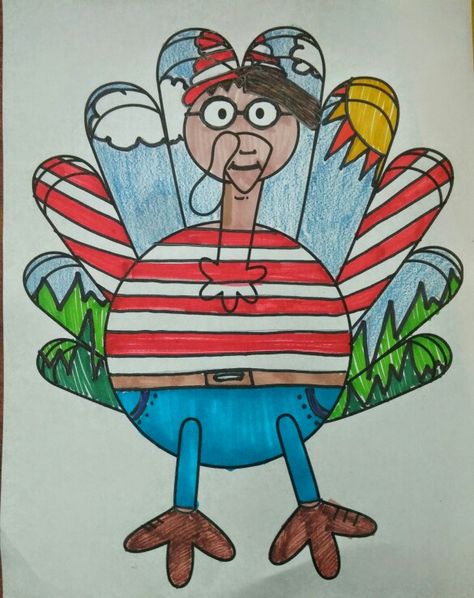 Disguise a Turkey - Waldo Disguise Turkey Project, Hidden Turkey, Turkey Math Games, Disguised Turkey, Foods To Lower Triglycerides, November Crafts For Kids, Disguise Turkey, Thanksgiving Math Centers, Turkey Writing