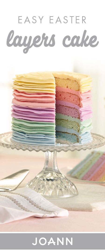 Easter Rainbow Cake, Easter Layer Cake, Rainbow Cake Layers, Rainbow Layer Cake Birthday, 4 Layer Rainbow Cake, Festive Easter Poke Cake, Easy Layer Cake, Easter Cake Pops, Rainbow Layer Cakes