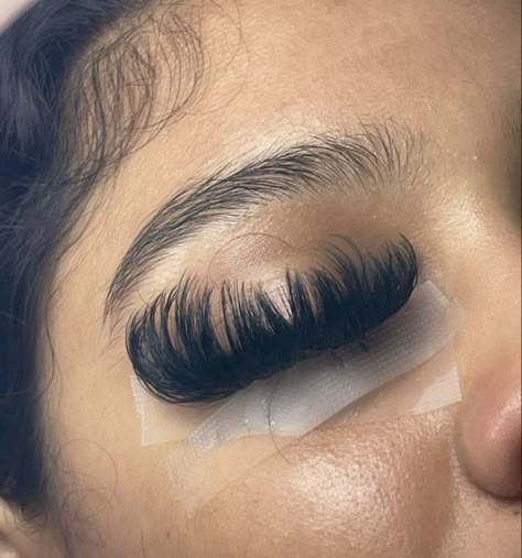 Full Mink Lashes, Long Individual Lashes Black Women, Mink Lashes Extensions Black Women, Wispy Mega Volume, Mega Volume Lashes, Best Lash Extensions, Lashes Fake Eyelashes, 25mm Lashes, Eyelash Technician