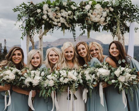 A Perfectly Simplistic Mountain Wedding at Purgatory Resort, Durango Colorado Chic Spring Wedding, Mountain Destination Wedding, Boho Wedding Bridesmaids, Natural Color Palette, Modern Wedding Design, Wedding Guest Outfit Fall, Durango Colorado, Bridesmaid Colors, Montana Wedding