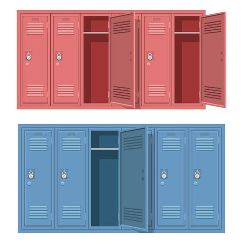 School locker isolated on white background Gacha Locker Prop, Gacha Locker Background, Gacha School Props, Gacha Club Background School, School Background Gacha, Locker Drawing, Gacha Backgrounds School, Bookshelf Accessories, Background School