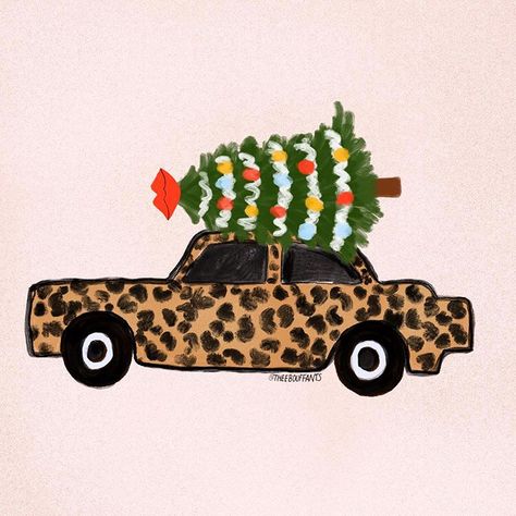 Kendra Dandy on Instagram: “Gotta get the Christmas 🎄home on the 🐆 mobile! ❤️” Kendra Dandy, Christmas Leopard Print, Art For Wall, Car Christmas, Holiday Wall Decor, Heart Wall Art, Broken Hearts, Christmas Wall Art, Large Canvas Prints