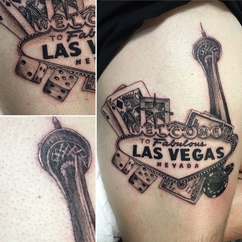 #lasvegas tattoo #vegasstrong Sweettstattoos Vegas Tattoo Ideas, Las Vegas Tattoo Designs, Viva Las Vegas Tattoo, Las Vegas Traditional Tattoo, $10 Tattoos In Vegas, $10 Tattoo Las Vegas, Vegas Tattoo, Tattoo Concepts, Raiders Football