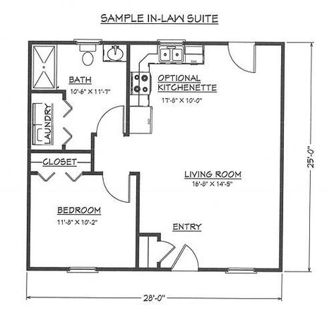 Ada Mother In Law Suite, Tiny House One Level, Granny Pods Backyard Cottage, Floor Plans Small House, Granny Pods Floor Plans, Custom Home Floor Plans, Floor Plans Tiny House, Mother In Law Cottage, One Bedroom House Plans