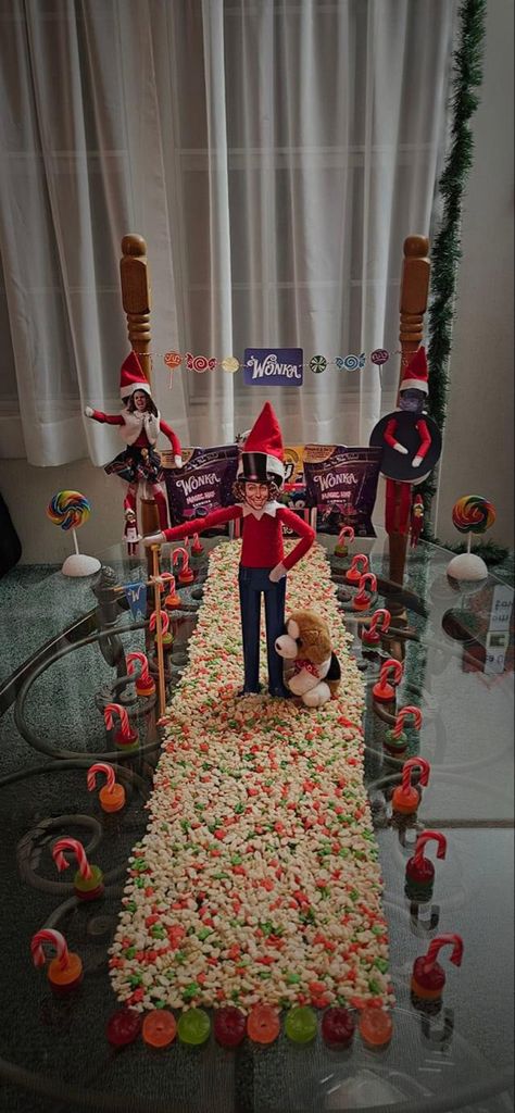 Awesome Elf On The Shelf Ideas, Christmas Prep, Elf Antics, Christmas Handmade, Elf Ideas, Willy Wonka, Shelf Ideas, Christmas Activities, Holly Jolly