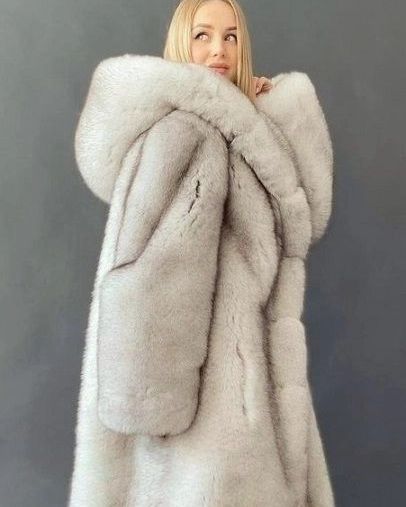 Big Fur Coat, Pink Panther Theme, Long Fur Coat, Fox Coat, Fluffy Coat, Fur Hood Coat, Fur Clothing, Fur Coats Women, Fox Fur Coat