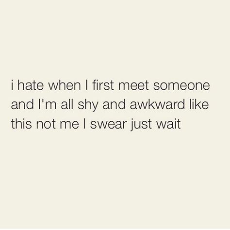 I'm either really shy or too outgoing and then I regret it later Being Outgoing Quotes, Shy Person Quotes, Shy People Quotes, Quotes For Shy People, Infp Struggles, Shy Person, Shy People, I Can Relate, Facebook Page