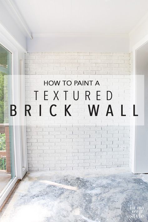 Painting Brick Wall Interior, Painting Brick Interior, Painted Brick Wall Interior, Interior Brick Wall Ideas, Painted Brick Interior, Brick Wall Ideas, Painted Brick Wall, How To Spray Paint, Painted Brick Walls