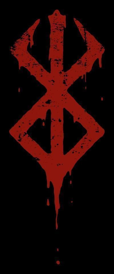 Ulfhednar Symbol, Berserker Rune Tattoo, Berserk Logo Wallpaper, Beserk Symbols, Berserk Tattoo Sacrifice, Berserk Symbol Tattoo, Brand Of Sacrifice Wallpaper, Berserk Curse Mark, Berserker Symbol