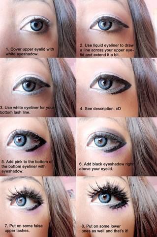 Anime Make-up, Gal Makeup, Gyaru Makeup, Doll Eye Makeup, Anime Makeup, Kawaii Makeup, 일본 패션, Rave Makeup, Cool Makeup Looks