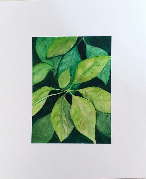 Leaf Sketch Pencil Simple, Leaf Drawing Colored Pencil, Leaves Color Pencil, Pencil Colour Leaf Drawing, Montesera Leaf Painting, Simple Leaf, Leaf Drawing, Watercolor Leaves, Watercolor Paintings Tutorials