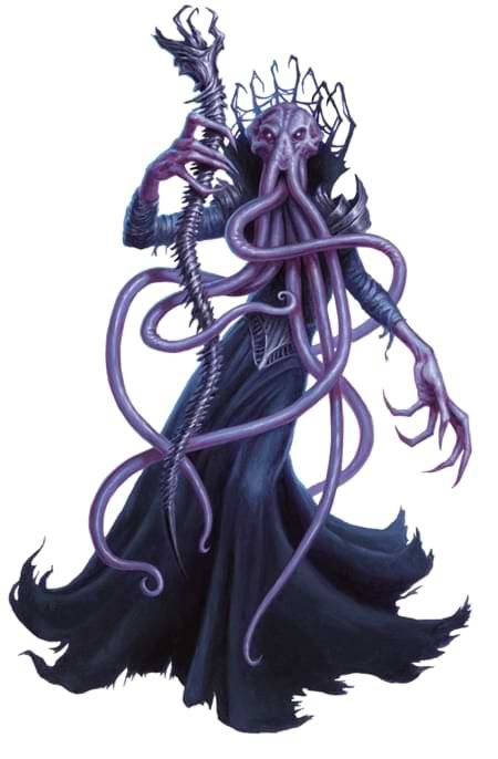 Elder Brain, Lawful Evil, Power And Authority, Mind Flayer, Beast Creature, Cthulhu Mythos, Cosmic Horror, Monster Concept Art, Alien Creatures