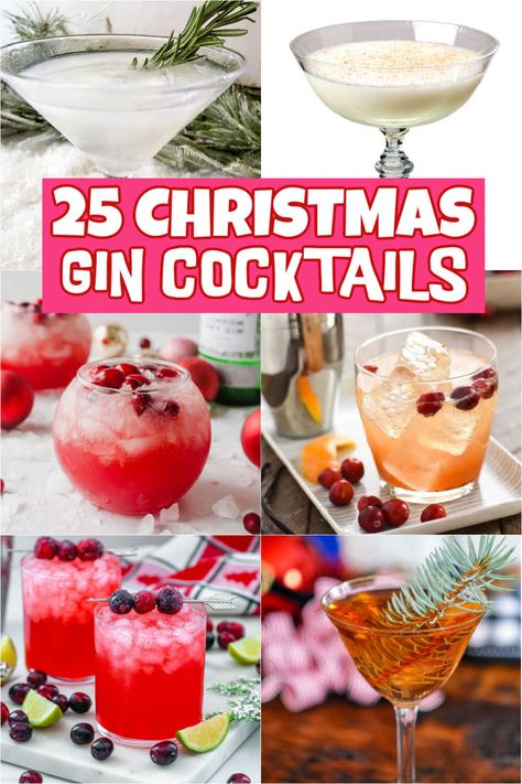 Christmas Gin Cocktails, Elderflower Recipes, Xmas Cocktails, Pom Juice, Cranberry Simple Syrup, Ginger Beer Cocktail, Gin Fizz Cocktail, Strawberry Gin, Christmas Gin