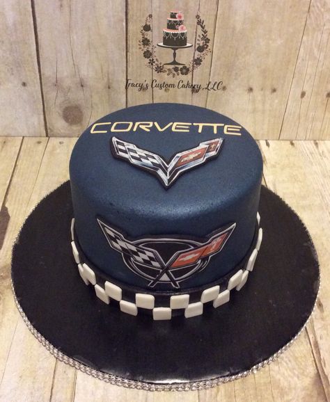 Corvette Birthday, Corvette Cake, Car Cakes For Men, Men Cakes, Corvette Logo, Birthday Beer Cake, Super Easy Appetizers, Elegant Cake Design, Birthday Beer