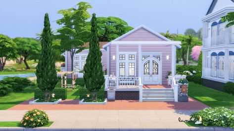 Rindle Rose Renovation | No CC 🌹 I'm sorry I haven't posted anything in the past two weeks but my life has become very hectic and I don't… I'm Sorry, Sims 4, My Life, The Past, Exterior, House Styles, Instagram, Home Decor, Home Décor