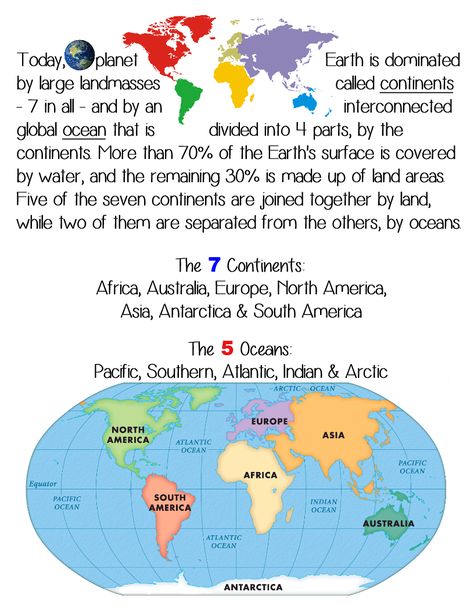 Continents Anchor Chart, Ocean And Continents Activities, Oceans And Continents Worksheet, Oceans And Continents, Label Continents And Oceans, Geography Vocabulary, Continents Activities, Teaching Government, Basic Geography