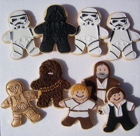 Cake Decorating Ideas For Men, Star Wars Dessert, Star Wars Cookies, Star Wars Food, New Birthday Cake, Birthday Men, Birthday Cake Decorating Ideas, Star Wars Cake, Star Wars Birthday Party