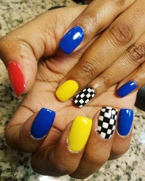 ?💙❤ Primary Nails❤💙💛 Done beautifully by LaRayel/@l0mainnails  #nails #blacknailtechs #baltimore #primary #primarycolors #nailart Primary Color Nails, Color Nails, Nails Done, Paint Job, How To Do Nails, Primary Color, Baltimore, Nail Inspo, Nail Colors