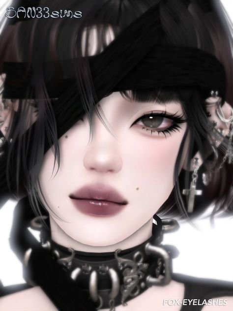 🖤【333】Fox-eyelashes. – @asansan3 on Tumblr Egirl Makeup, Jelly Art, Game Screenshots, Makeup Cc, Skin Details, Sims 4 Cc Makeup, Sims 4 Body Mods, Sims 4 Gameplay, Sims Games