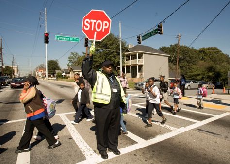 APS celebrates School Crossing Guard Recognition Week (Jan. 11-15) Crossing Guard, Service Jobs, Stop Sign, Community Helpers, School Education, Black Slacks, Public Service, Professional Look, Police Department