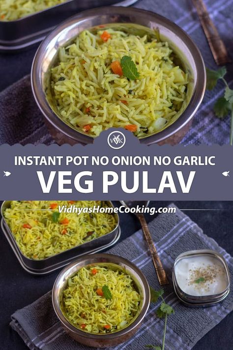 Garlic Paneer Recipe, Recipe Without Onion And Garlic, Veg Pulav, Vegetable Pulao Recipe, Cinnamon Health Benefits, Paneer Recipe, Instant Pot Recipe, Pulao Recipe, Vegetarian Appetizers