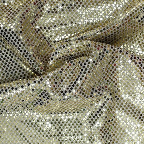 Fabric For Sewing American Trans Knit Sequin Fabric - American trans knit sequin fabric has shiny 3mm sequins evenly spaced all over the fabric. Each sequin has reflective properties which gives this fabric an overall bright sheen, especially when placed in light. The sequins themselves are glued onto a light mesh background. This sequin manufactured by FWD is higher quality than other American trans knit sequins because we use a stronger adhesive and more sequins per square inch. This fabric is Sewing Costumes, Sequin Knit, Sewing Supplies Storage, Confetti Dots, Silver Fabric, Shiny Fabric, Sewing Fabrics, Sequin Fabric, Silver Sequin