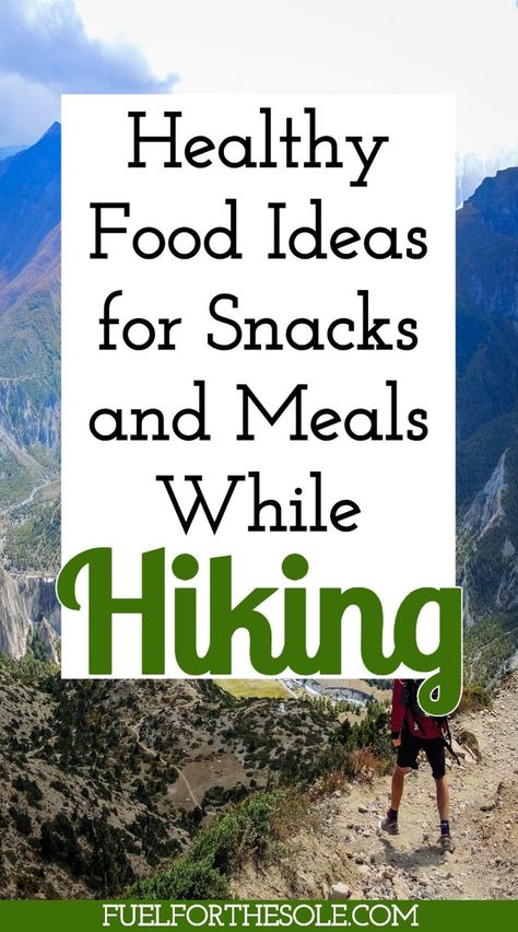 Food becomes so important when we travel outdoors. So, we have created a complete list of healthy food ideas for snacks & meals while hiking or backpacking. Our travel guide, tips & hacks are perfect for a day hike, overnight thru hike, or multi-day backcountry camping trip. We cover treats, breakfast, lunches, dinner, no cook meals, recipes, vegan, vegetarian, keto & paleo options, lightweight food, how to prep & dehydrate homemade meals. #hiking #backpacking #meals #lunches Fuelforthesole.com Best Hiking Food, Hiking Lunch, Camping Ideas For Couples, Ideas For Snacks, Thru Hike, Healthy Food Ideas, Hiking Snacks, Cook Meals, Hiking Food