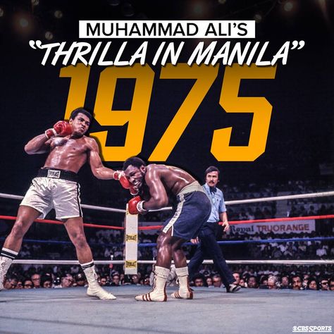 Thrilla in Manila Thrilla In Manila, We The Kings, Sting Like A Bee, Boxing History, Sports Magazine, Boxing Champions, Black Entertainment, Sports Hero, Sports Figures