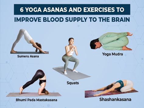 Yoga for Brain Yoga For Circulation, Yoga For Brain Health, Blood Circulation Exercises, Super Brain Yoga, Brain Yoga, Sivananda Yoga, Increase Blood Flow, Routine Daily, How To Calm Nerves