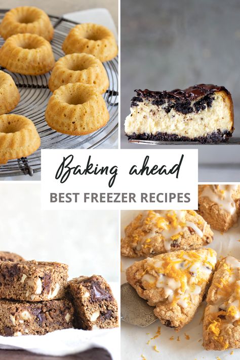 Baked Goods To Freeze, Freezer Prep Desserts, Pastries That Freeze Well, Baking For Freezer, Freezer Meal Desserts, Weekly Baked Goods, Desserts Freezer Friendly, Desserts To Make In Bulk, Freezer Friendly Baked Goods