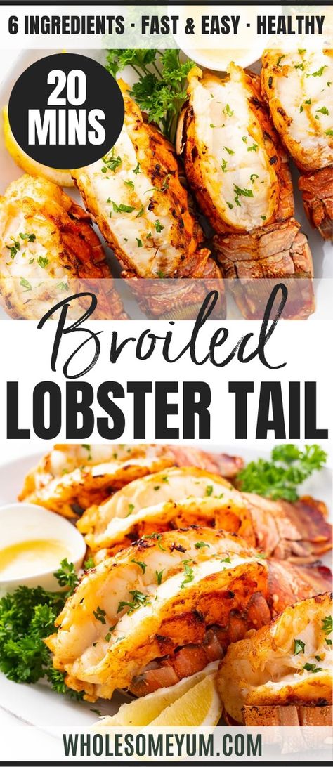 The Best Broiled Lobster Tail Recipe Prepare Lobster Tail, How To Season Lobster Tail, Roasted Lobster Tail Recipe, Best Way To Cook A Lobster Tail, How Do I Cook Lobster Tails, Butterfly Lobster Tail, Cooking Lobster Tails From Frozen, Best Way To Cook Frozen Lobster Tails, Cook Frozen Lobster Tail