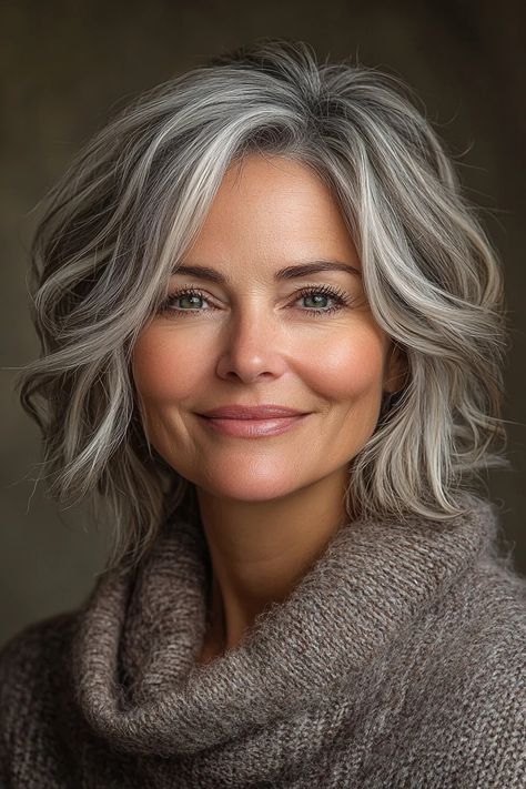 Gray Bob, 2024 Haircuts, Hair Bobs, Goats Beard, Grey Blending, Modern Bob Hairstyles, Grey Bob Hairstyles, Gray Hairstyles, Grey Bob