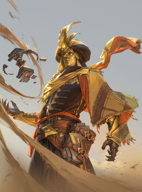 Pharoah Character Art, Nomad Concept Art, Warlord Art, Arabian Character Design, Desert Knight, Destiny Concept Art, Anime Pirate, Heroic Fantasy, 다크 판타지