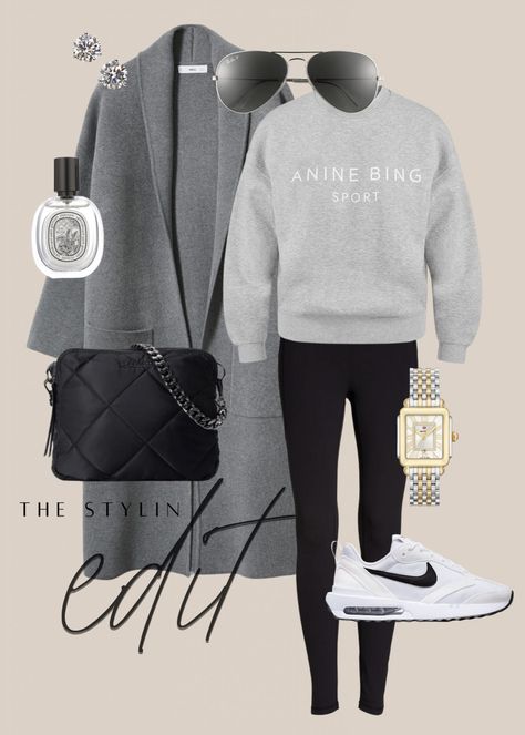 THE STYLIN edit - Stylin by Aylin 2023 Athletic Trends, Casual Winter Outfits For Women 2024, Relaxed Outfits Women Winter, Jogger And Vest Outfit, Stylin By Aylin, Hockey Mom Outfit Style, Work Travel Outfit, Mode Casual, Athleisure Outfits