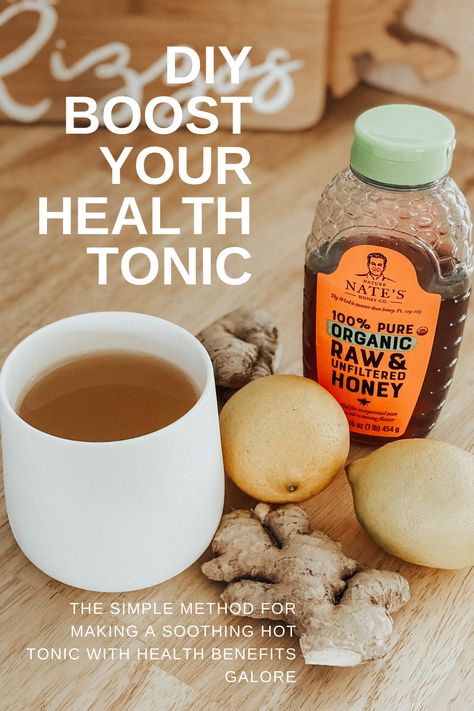 Ginger Honey Lemon, Strong Immune System, Juice Cleanse Recipes, Tonic Recipe, Health Tonic, Weekly Routine, Health Tea, Anti Inflammation, Stronger Immune System