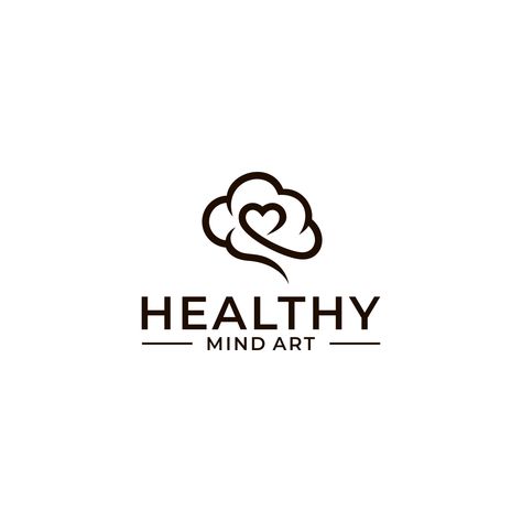 Design #23 by Wuireng_art | Design a Heart + Brain logo for mental health company Mental Health Symbol, Instagram Food Pictures, Hospital Logo, Mental Health Inspiration, Logo Design Health, Health Symbol, Brain Logo, Heart Brain, Illustrator Design Tutorial