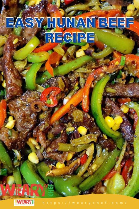 Hunan Beef with a lot of spices Hunan Beef, Crispy Beef, Chinese Recipe, Chinese Takeout, Fried Beef, Beef Recipe, Easy Video, Easy Dishes, Fresh Vegetables