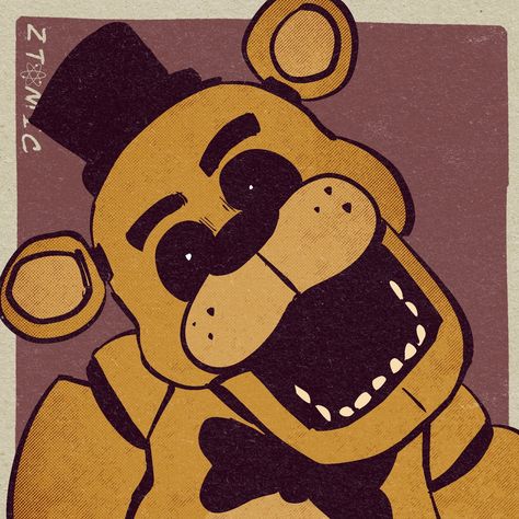 Ztomic | ✨️Commissions OPEN✨️ (@ZtomicTV) on X Fnaf Art Freddy, Golden Freddy Fanart, Five Nights At Freddy's Dibujos, Helpy Fnaf, Fnaf References, Fnaf Pictures, Fnaf Freddy Fazbear, 2024 Stickers, Freddy Movie